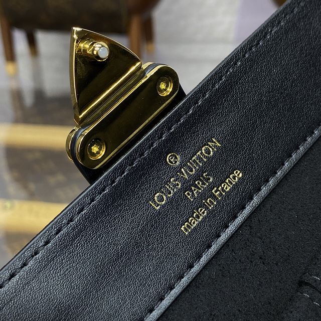 Louis vuitton original calfskin etui bijoux jewelry case M10144 black