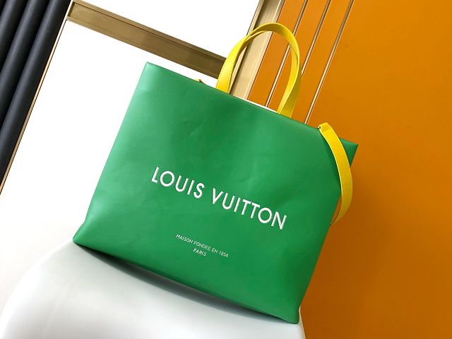 Louis vuitton origianl calfskin shopper bag m24457 green