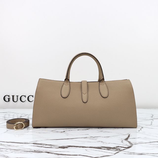 GG original calfskin meidum tote bag 795282 grey