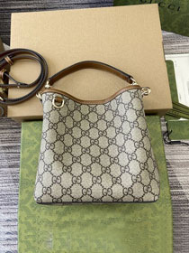 GG original fabric emblem mini bucket bag 815118 brown
