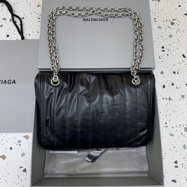 Balenciaga original calfskin monaco small bag 7659662 black