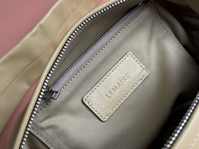 Lemaire original aged calfskin croissant bag EH0970 yellow