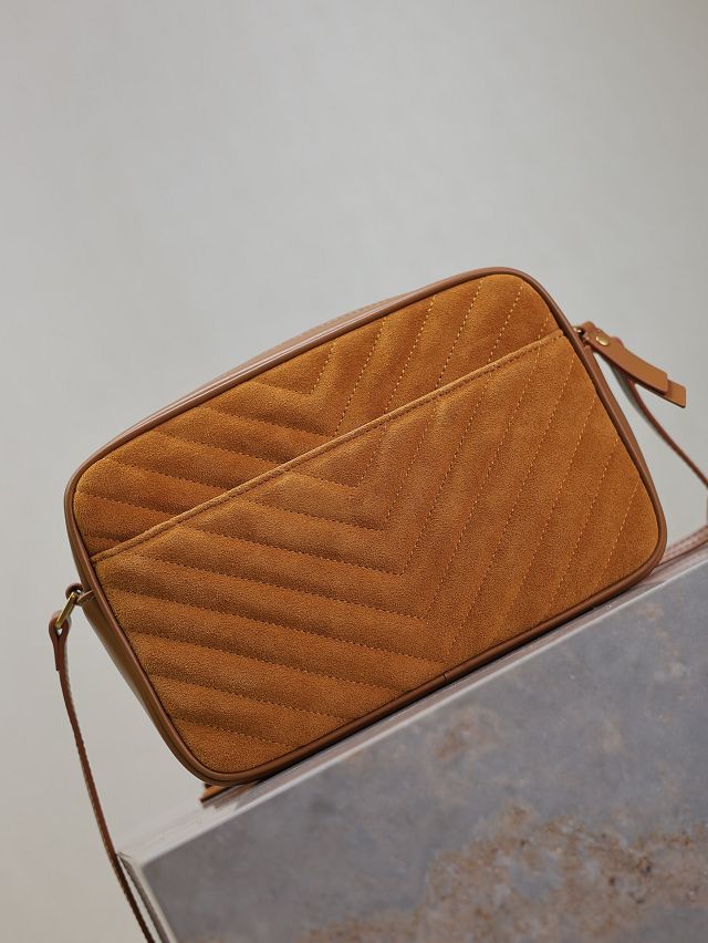 YSL original suede lou camera bag 520534 brown