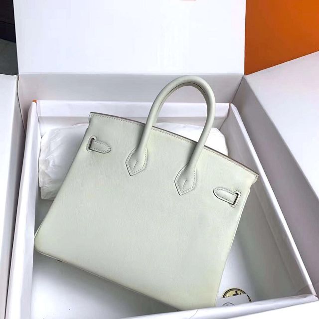Hermes original swift leather birkin 25 bag H25-5 craie