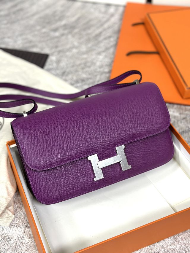 Hermes original epsom leather constance elan bag C026 anemone