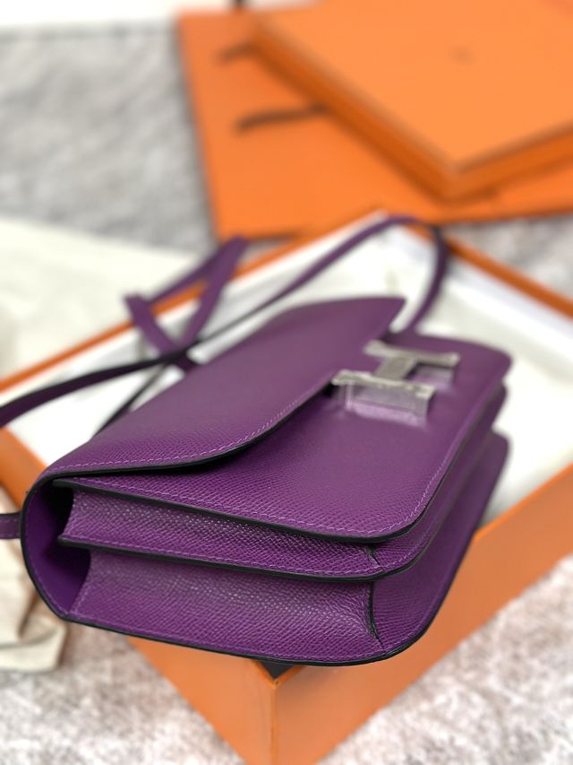 Hermes original epsom leather constance elan bag C026 anemone