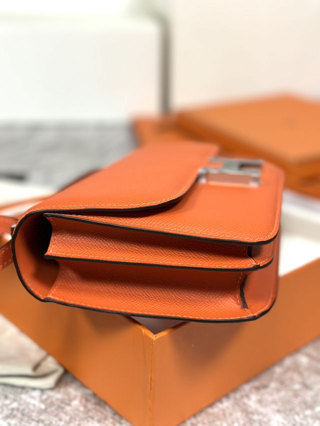 Hermes original epsom leather constance elan bag C026 orange
