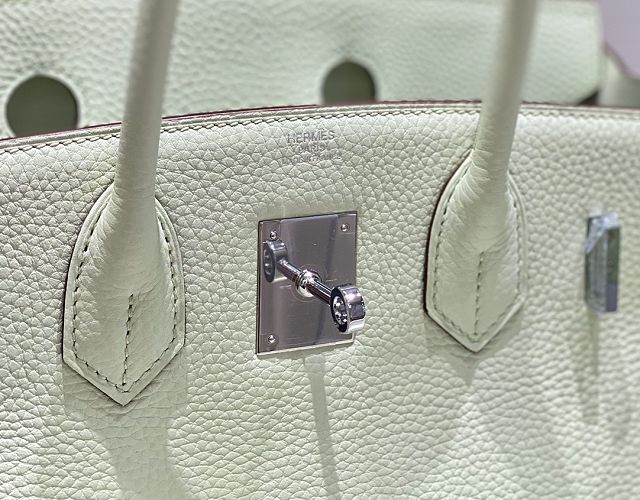 Hermes original togo leather birkin 30 bag H30-1 vert fizz