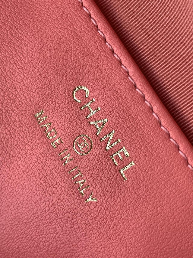 CC original grained calfskin pouch AP4386 pink