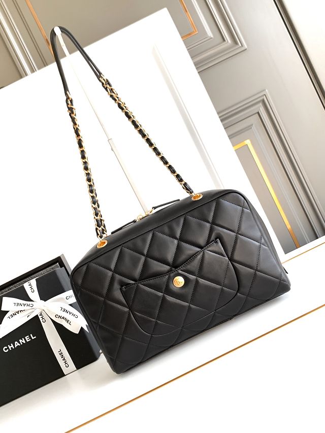 CC original lambskin bowling bag AS4933 black