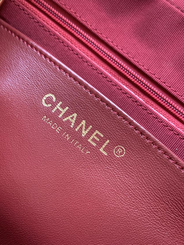 CC original lambskin small camera case AS5187 bordeaux