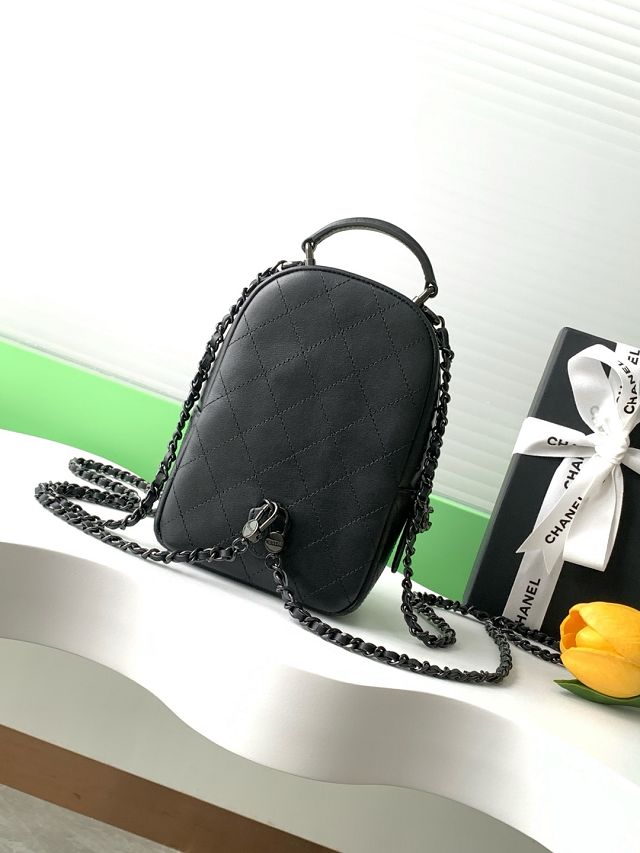 CC original calfskin mini backpack AP3753 allblack