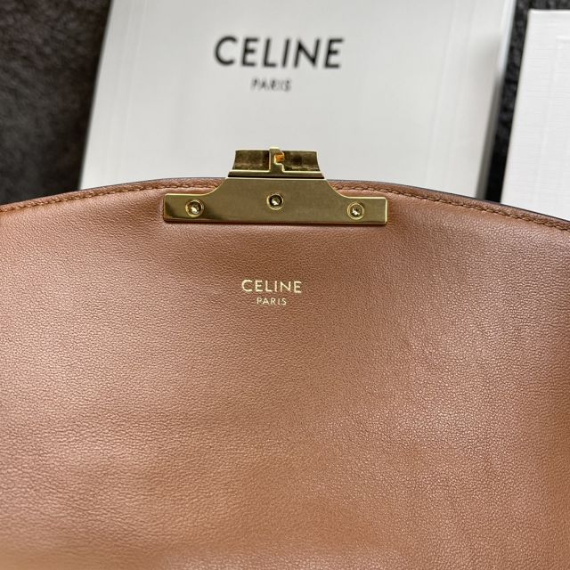 Celine original canvas small triomphe bag 188423 bordeaux