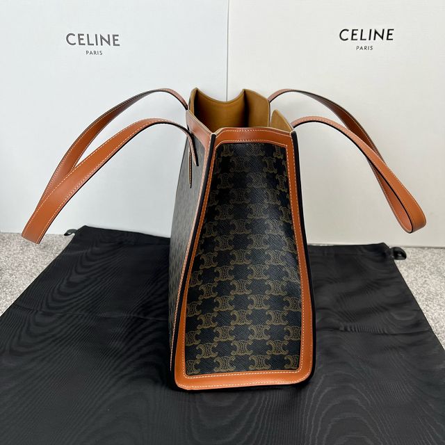 Celine original canvas cabas 16 soft bag 112583 tan