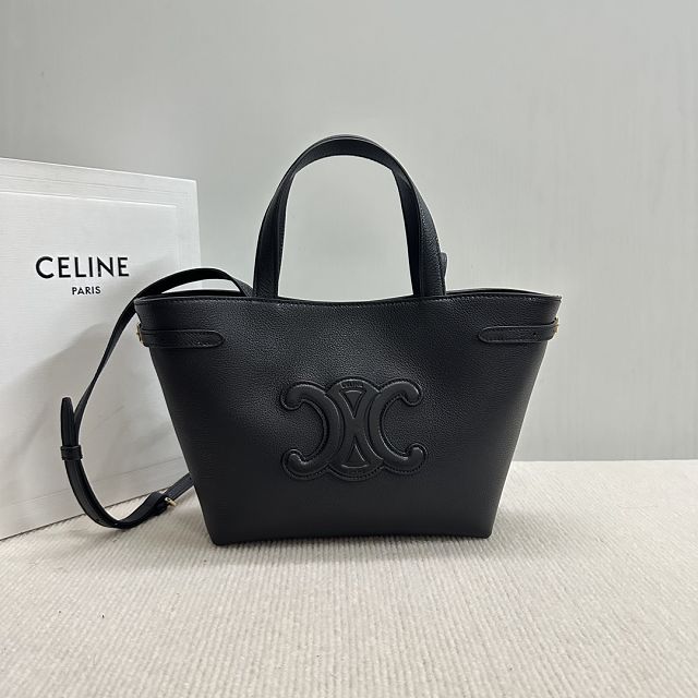 Celine original calfskin mini cabas anais 118613 black