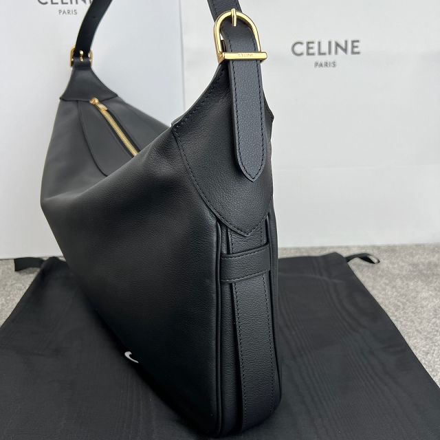Celine original calfskin large romy bag 110793 black