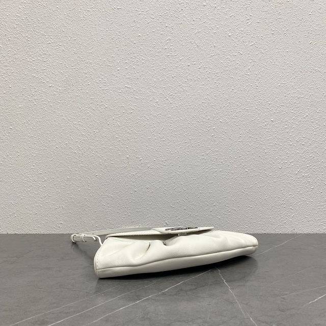 Celine original calfskin small polly bag 119883 white