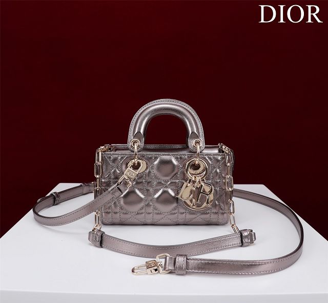 Dior original lambskin lady D-Joy micro bag S0910 brozen