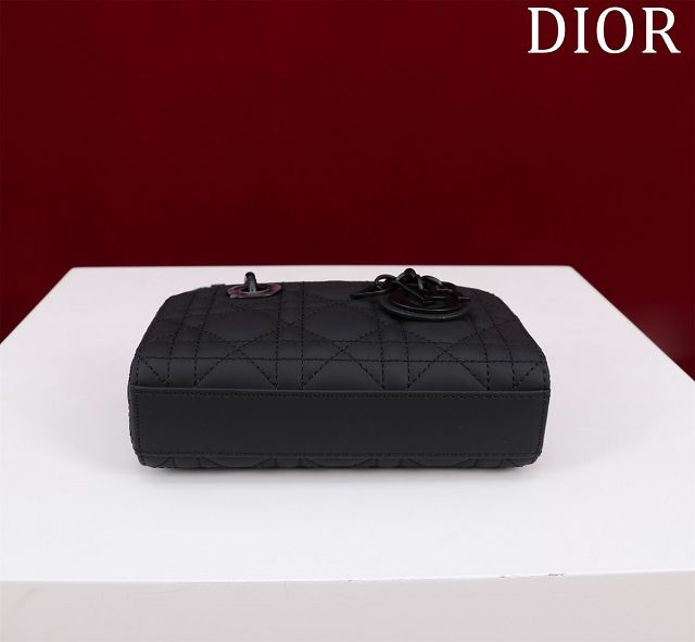 Dior original lambskin lady D-Joy micro bag S0910 allblack