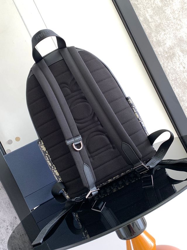 Dior original canvas 8 backpack 1EIBA178 dark blue