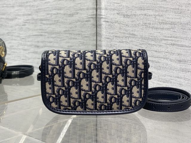 Dior original jacquard mini bobby east-west bag S5713 blue