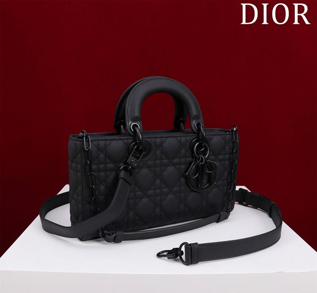 Dior original lambskin medium lady D-Joy bag M0540 allblack