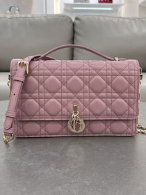 Dior original lambskin my dior top handle bag M0997 pink