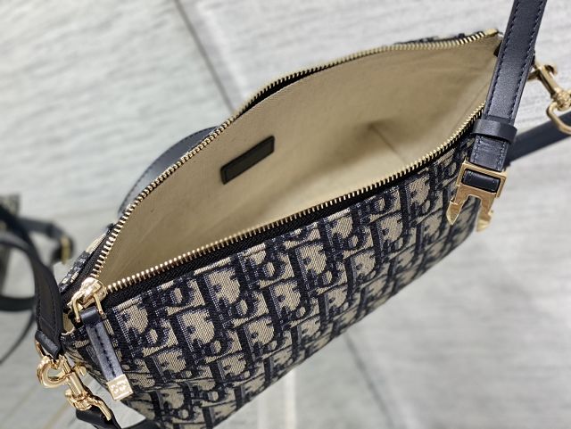 Dior original cotton DiorTravel nomad pouch S5554 blue