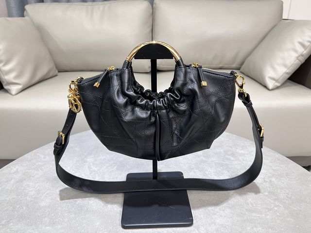 Dior original calfskin walk in purse M4511 black