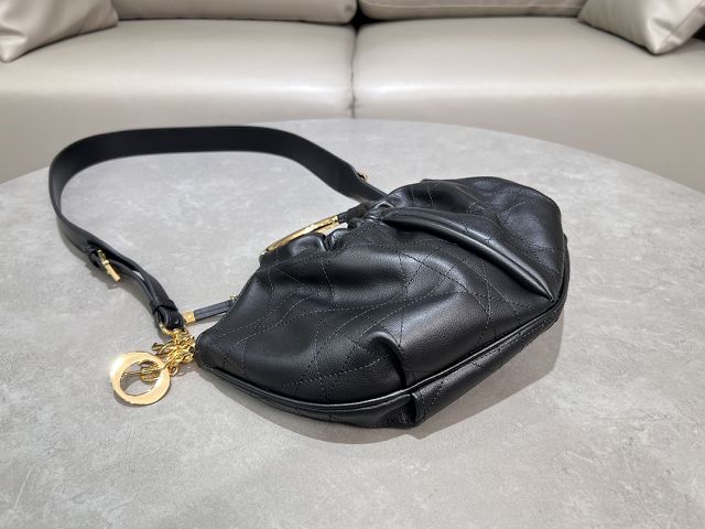 Dior original calfskin walk in purse M4511 black