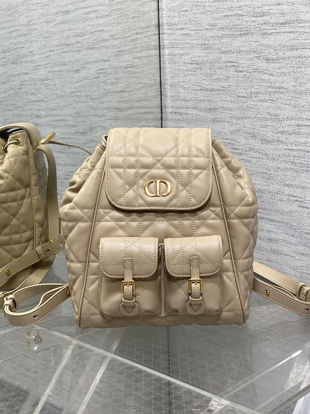Dior original lambskin medium caro backpack M6301 apricot