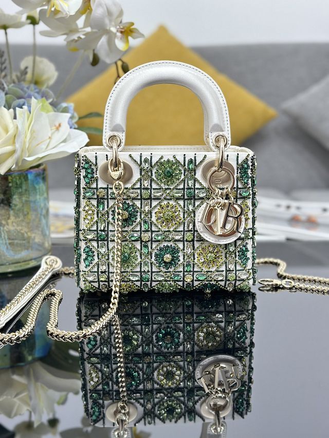 Dior original lambskin mini lady bag M0505 