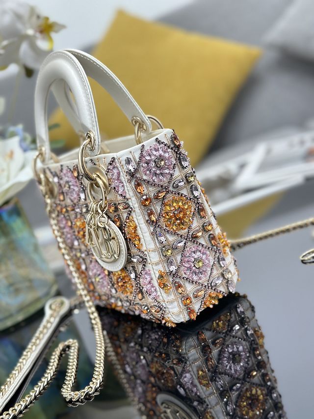 Dior original lambskin mini lady bag M0505 