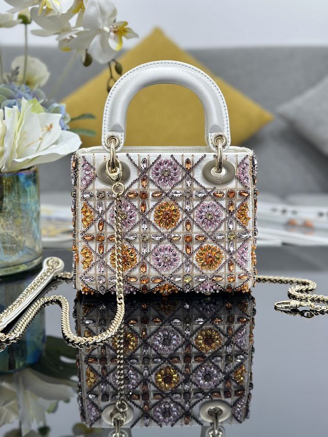 Dior original lambskin mini lady bag M0505 