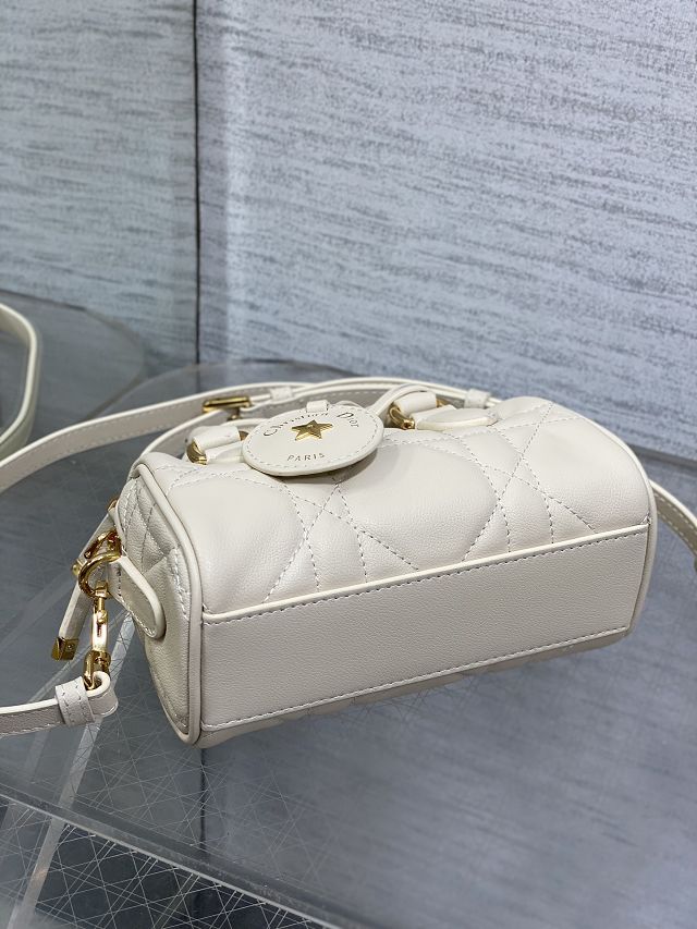 Dior original calfskin groove 17 nano bag S4000 white