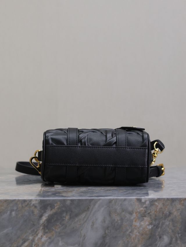 Dior original calfskin groove 17 nano bag S4000-2 black