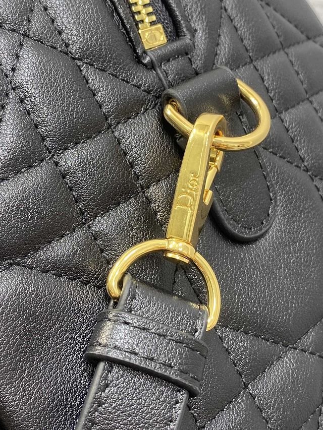 Dior original calfskin groove 25 bag M1365 black