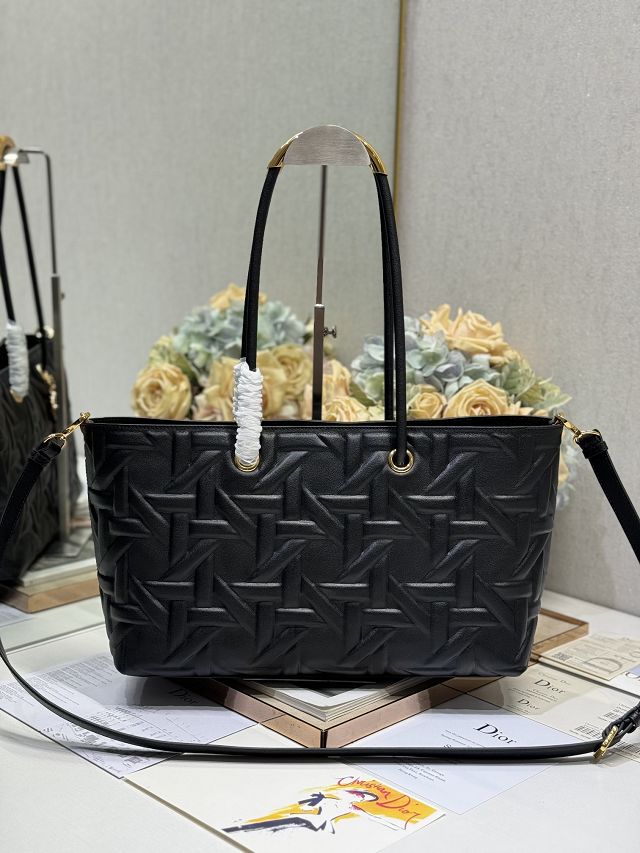 Dior original calfskin medium toujours tote bag M1166 black