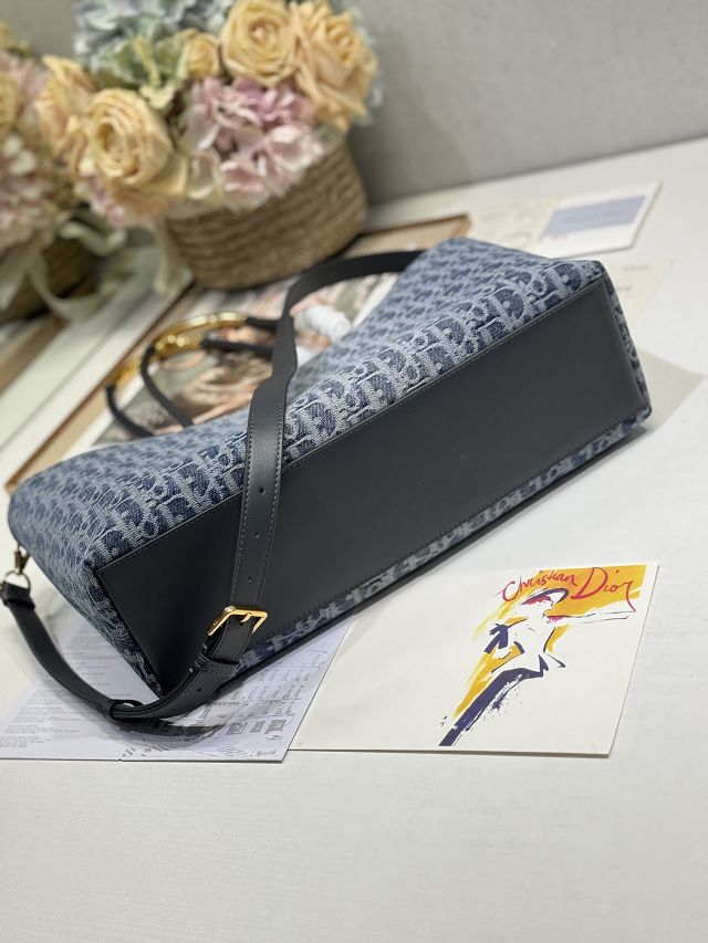 Dior original denim medium toujours tote bag M1166 blue