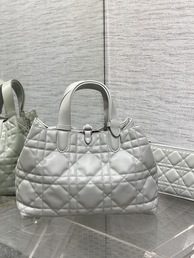 Dior original calfskin medium toujours bag M2821 cloud grey