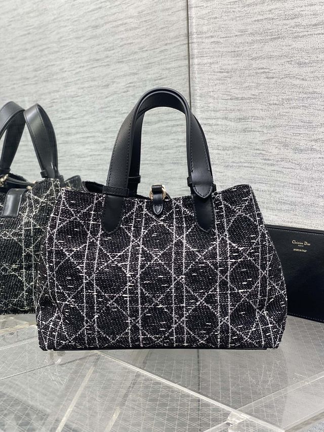 Dior original cotton medium toujours bag M2821 black