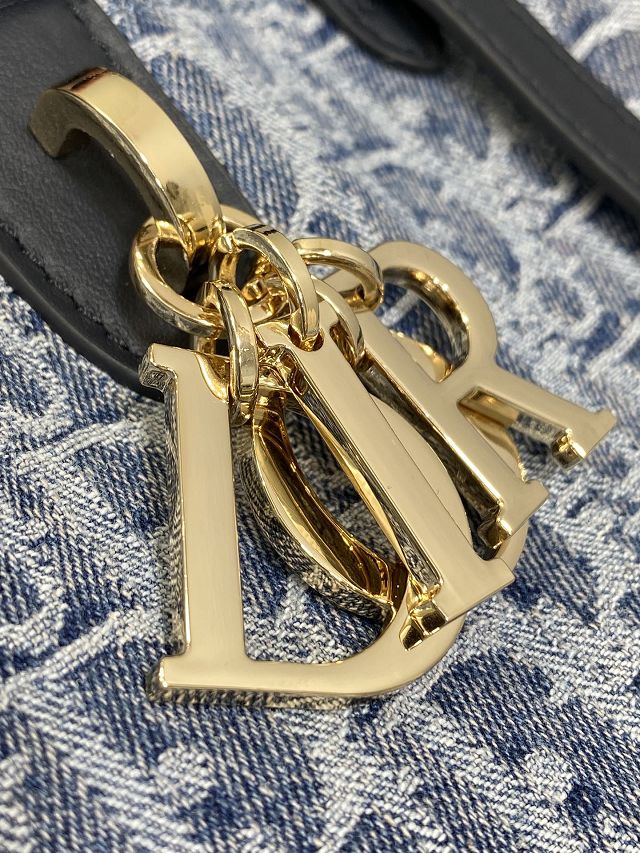 Dior original denim medium toujours bag M2821 blue