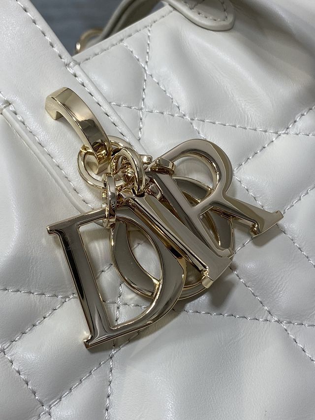 Dior original calfskin medium toujours bag M2821 white 