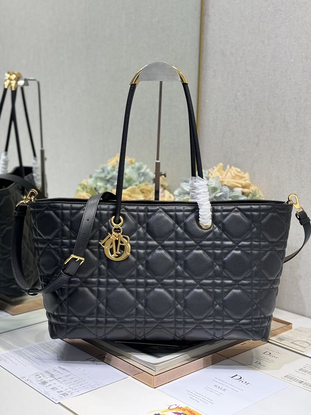 Dior original lambskin large toujours tote bag M1167 black