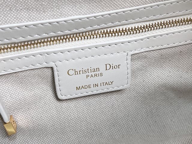 Dior original calfskin small D-Journey bag M2416 white