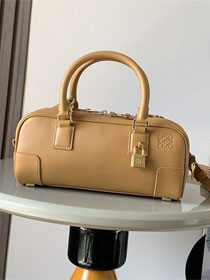 Loewe original calfskin amazona 23 cropped bag A039N23 sahara