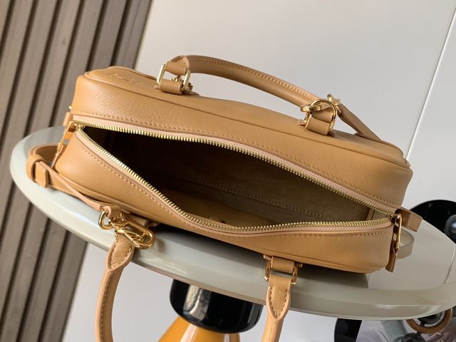 Loewe original calfskin amazona 23 cropped bag A039N23 sahara