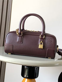 Loewe original calfskin amazona 23 cropped bag A039N23 burgundy