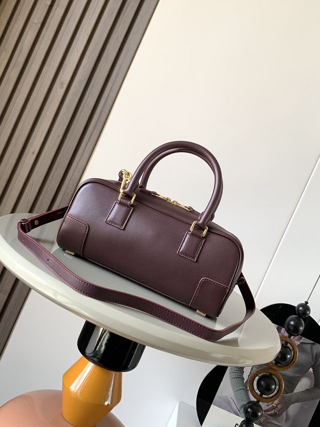 Loewe original calfskin amazona 23 cropped bag A039N23 burgundy