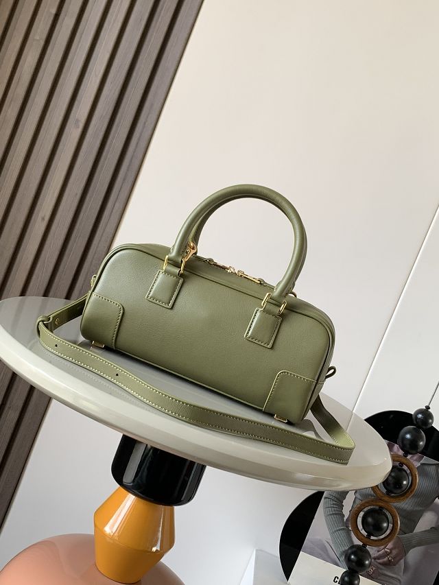 Loewe original calfskin amazona 23 cropped bag A039N23 olive